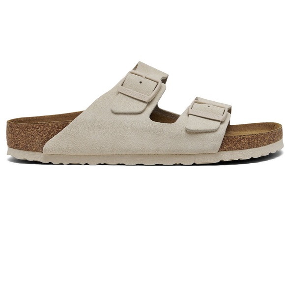 Birkenstock Women's Arizona Soft Footbed Suede Leather Sandals Size 7-7.5 EU 38 - Picture 4 of 7